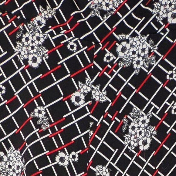 Vintage Lapis Black Red and White long skirt Size large - Picture 4 of 4